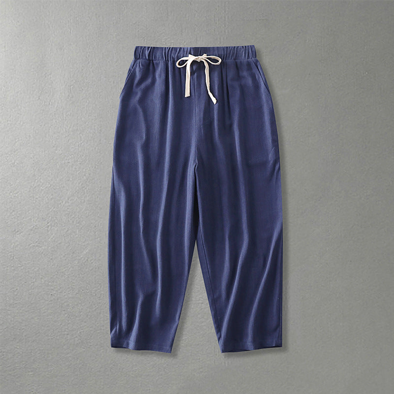 Women's loosely cut leisure pants with elastic waistband and drawstring Chichicherry