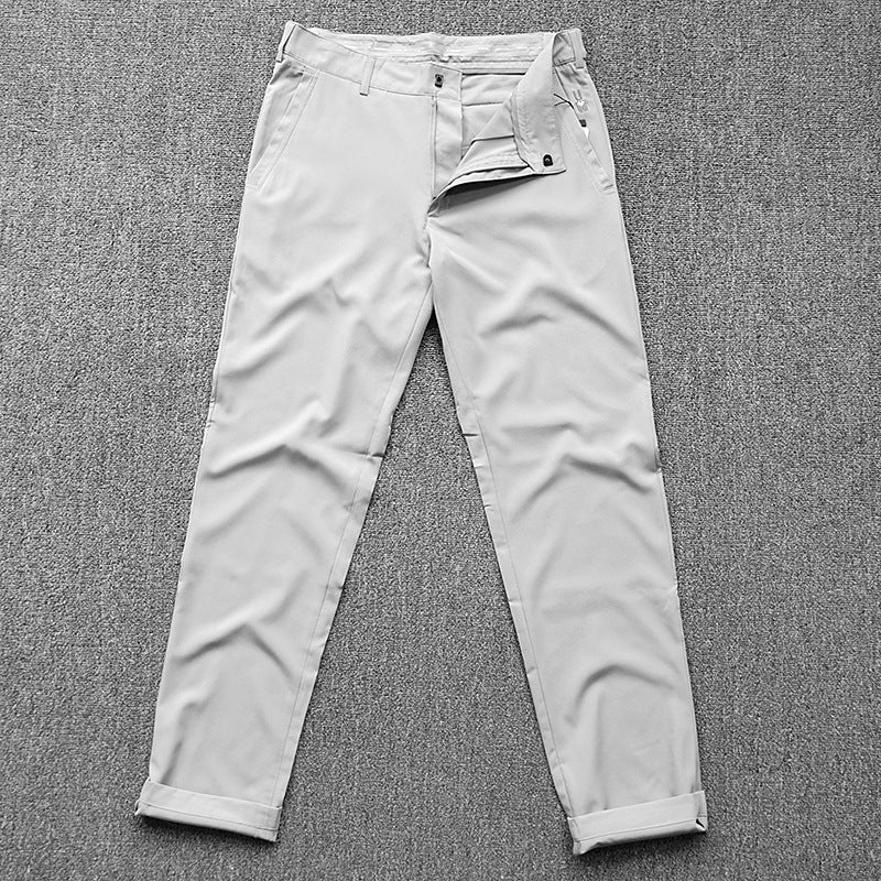 Men's chinos in a slim fit with stretch, crease, and slanted pockets Chichicherry
