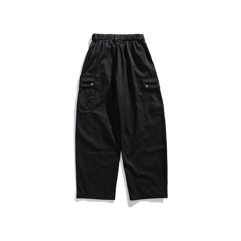 Men's cargo pants with elastic waistband, drawstring and multiple utility pockets Chichicherry