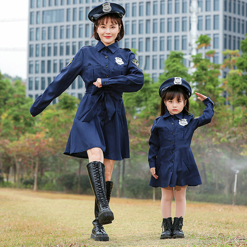 Girl Police Costume with Skirt and Shirt Chichicherry