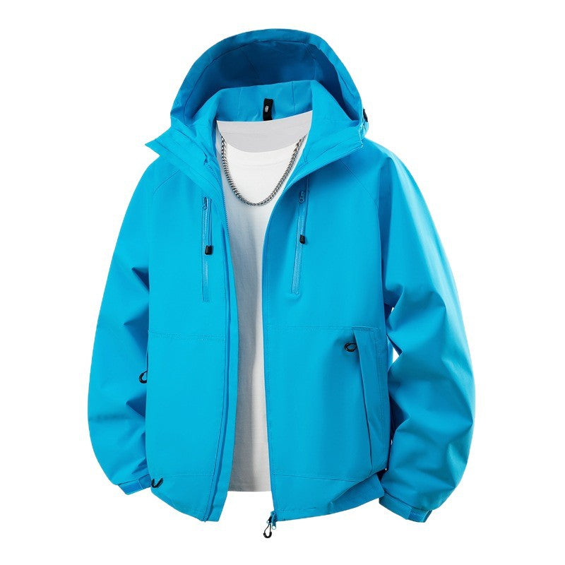 Men's hooded softshell jacket with water-repellent membrane, adjustable hood & utility pockets Chichicherry