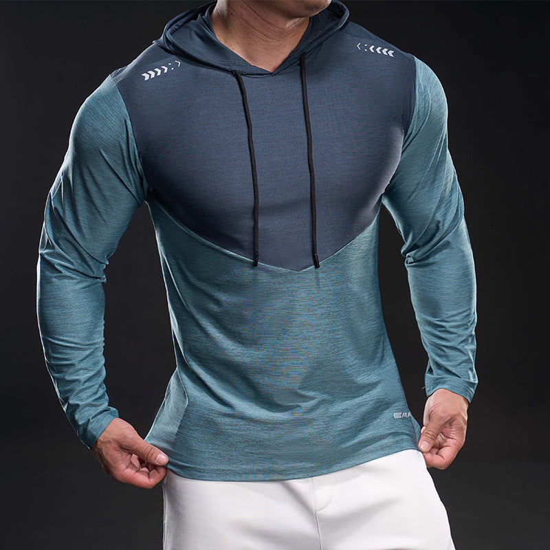 Men's Slim-Fit Training Hoodie with Breathable Stretch Material Chichicherry