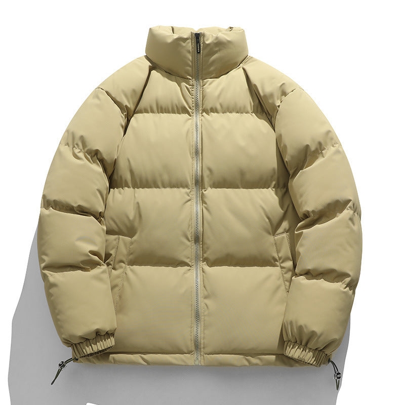 Unisex Padded Quilted Transitional Jacket with High Collar and Adjustable Hem Chichicherry