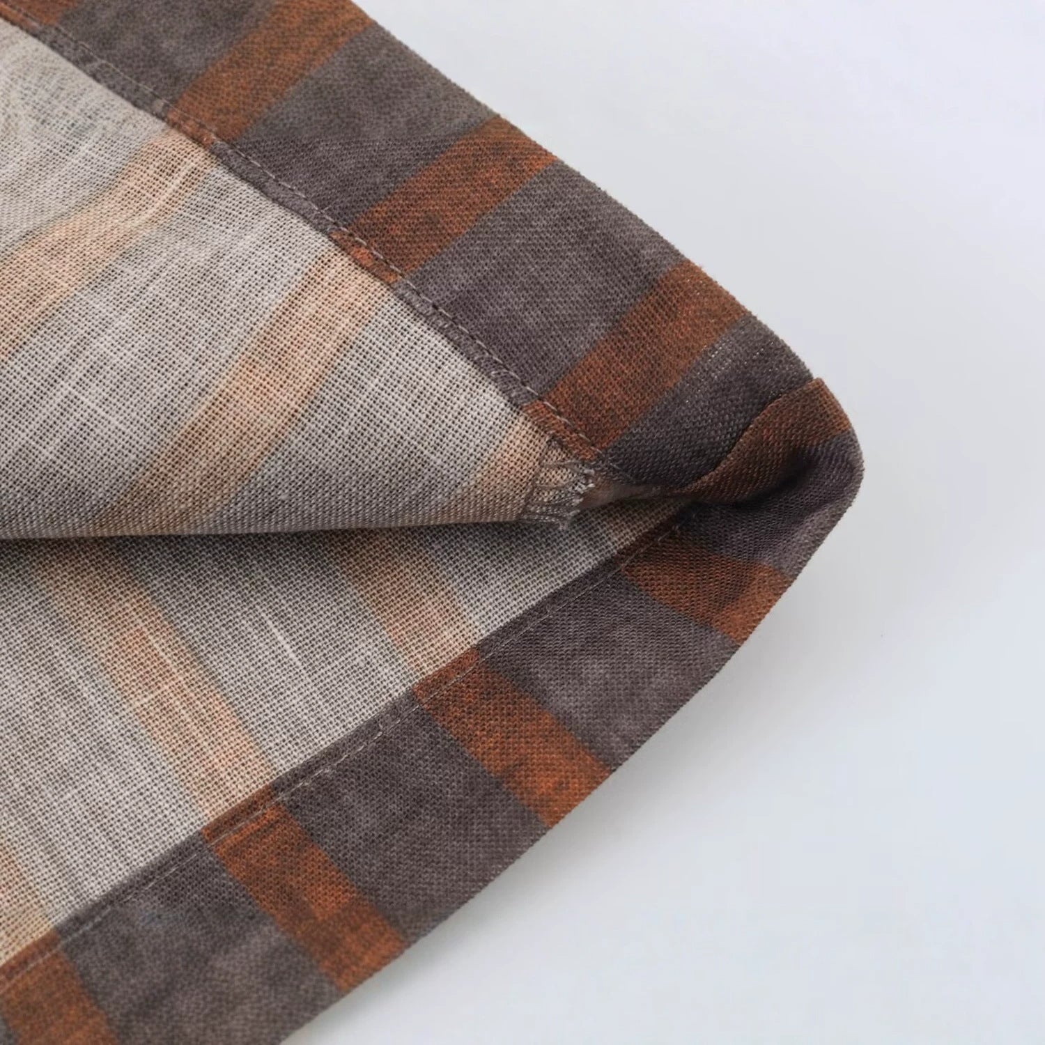 Women's Striped Linen Kimono with Ties Chichicherry