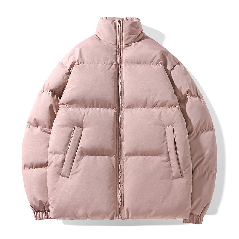 Men's short cut quilted winter jacket with high stand-up collar and padded thermo insulation Chichicherry