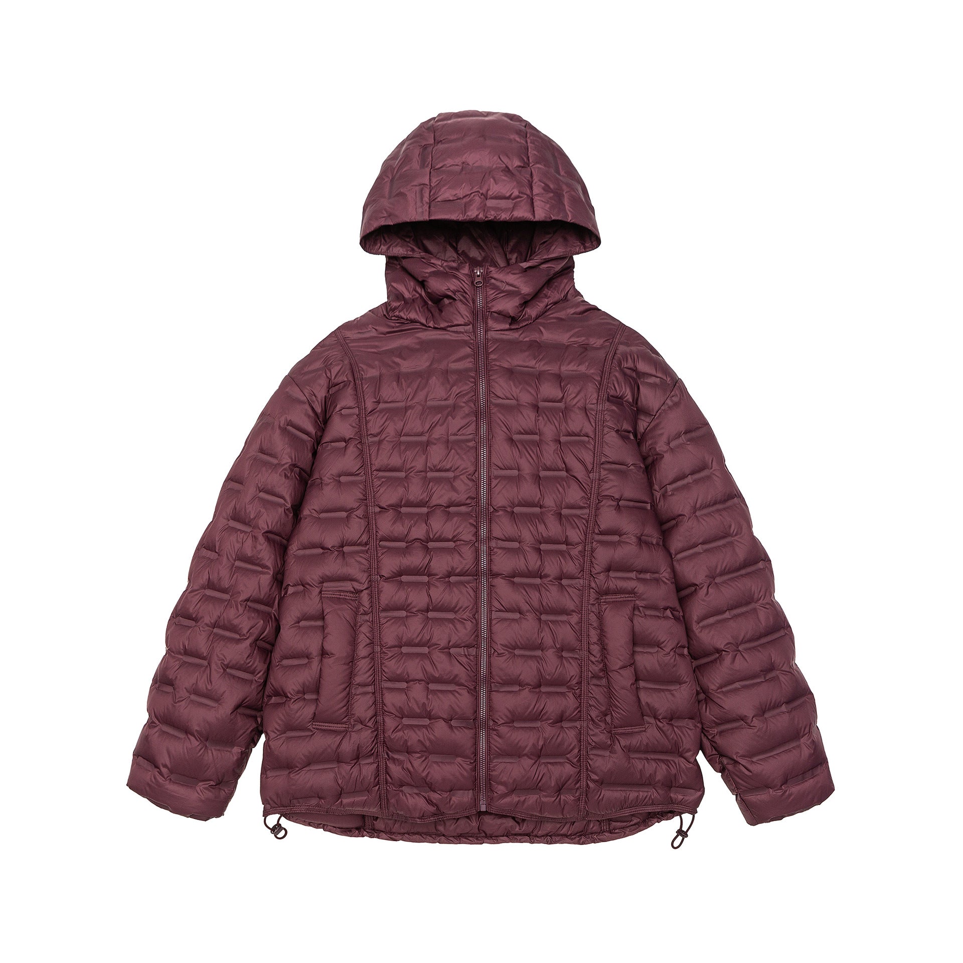 Men's Ultralight Quilted Insulation Jacket with Hood and Adjustable Hem Chichicherry