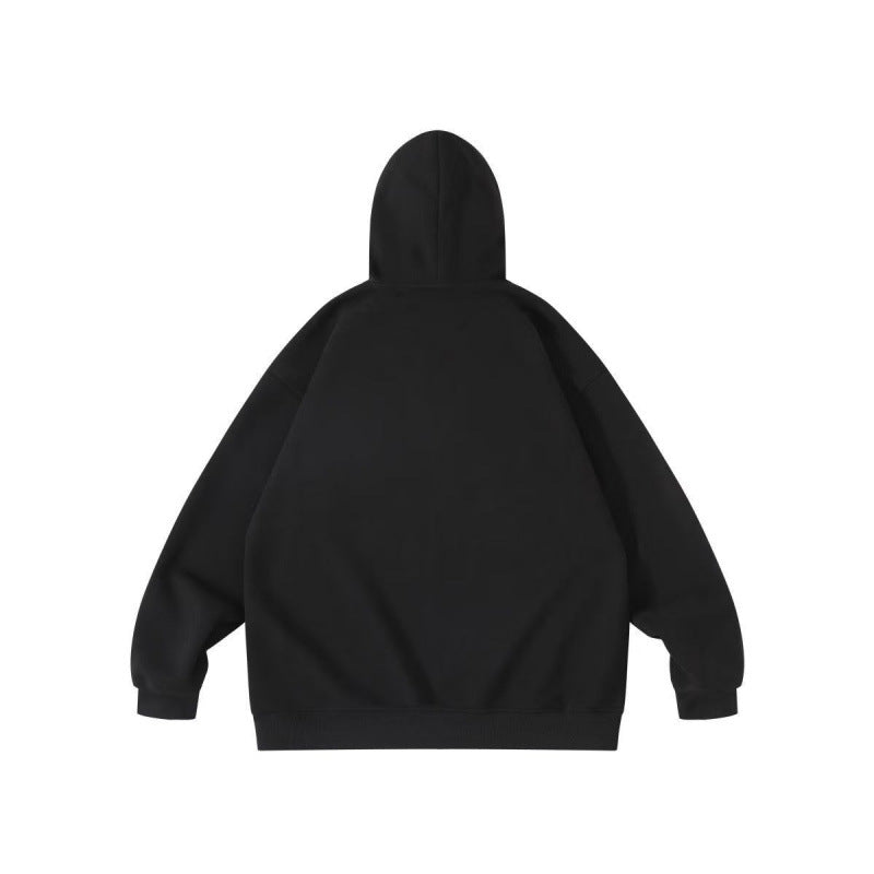 Unisex Oversize Hoodie with Statement Print and Kangaroo Pocket Chichicherry