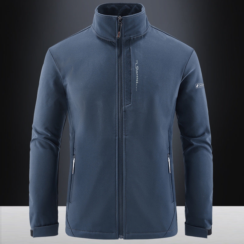 Men's Technical Softshell Jacket with windproof shell, high collar and zip pockets Chichicherry