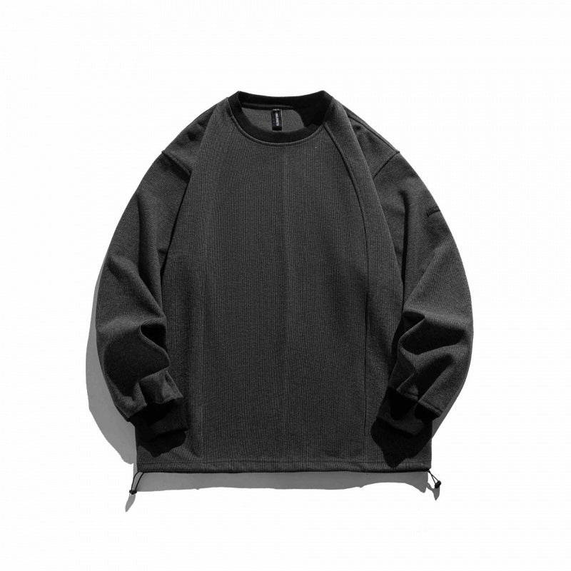 Unisex Structured Oversize Sweatshirt with Drawstring Hem and Raglan Sleeves Chichicherry
