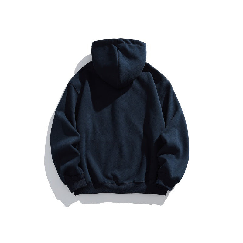Unisex Hooded Hoodie in Henley Style with Chest Pocket & Kangaroo Pocket Chichicherry