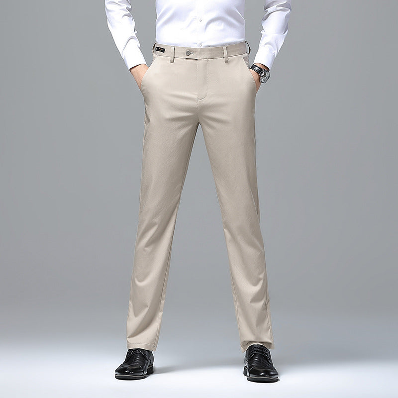 Men's Elegant Business Chino with Stretch Comfort and Slim Hem Chichicherry
