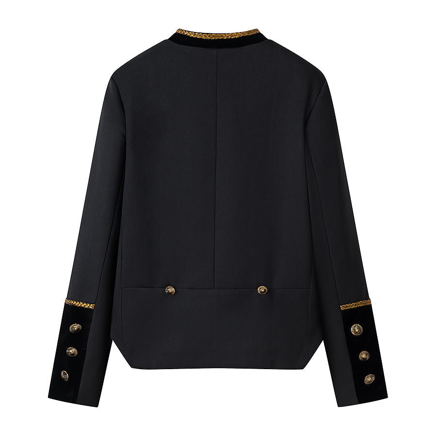 Ladies Hussar Jacket in Short Cut with Decorative Cord Application Chichicherry