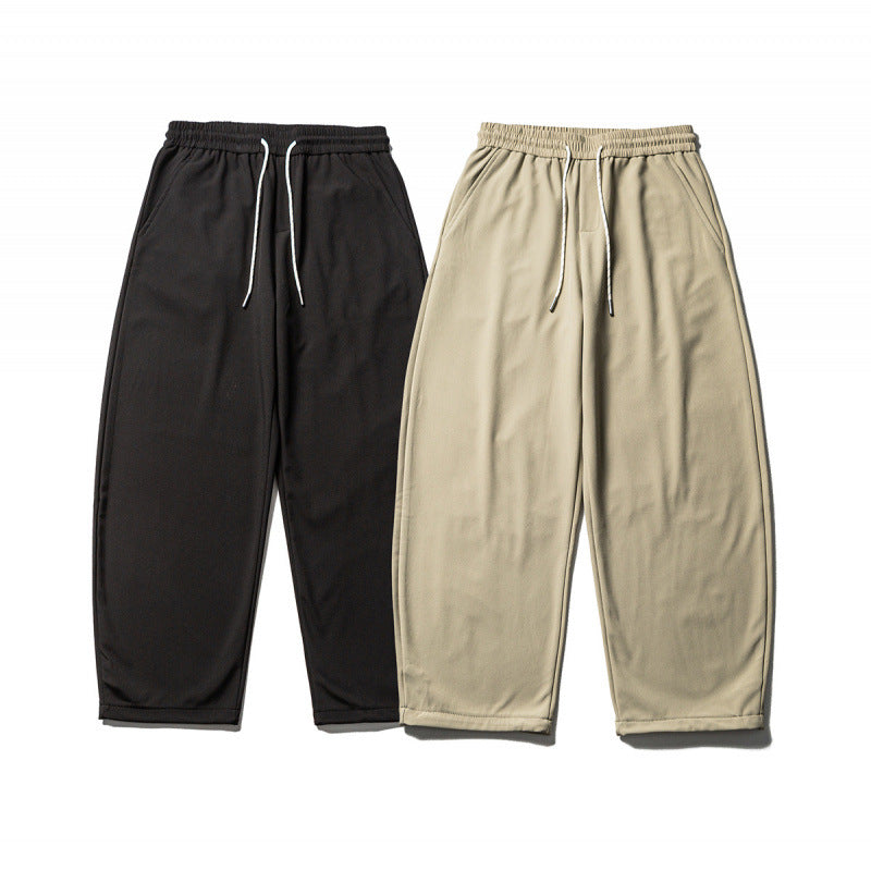 Men's Casual Jogging Pants with Elastic Waistband and Drawstring Chichicherry