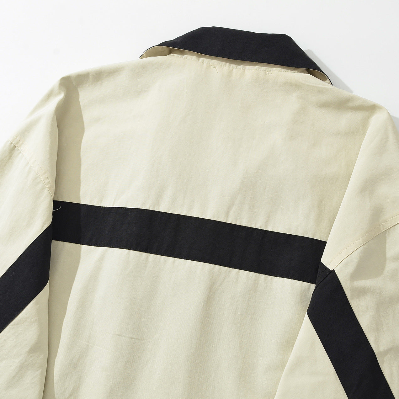 Women's Oversize Track Jacket with Stand-Up Collar, Full-Zip and Contrast Stripes Chichicherry