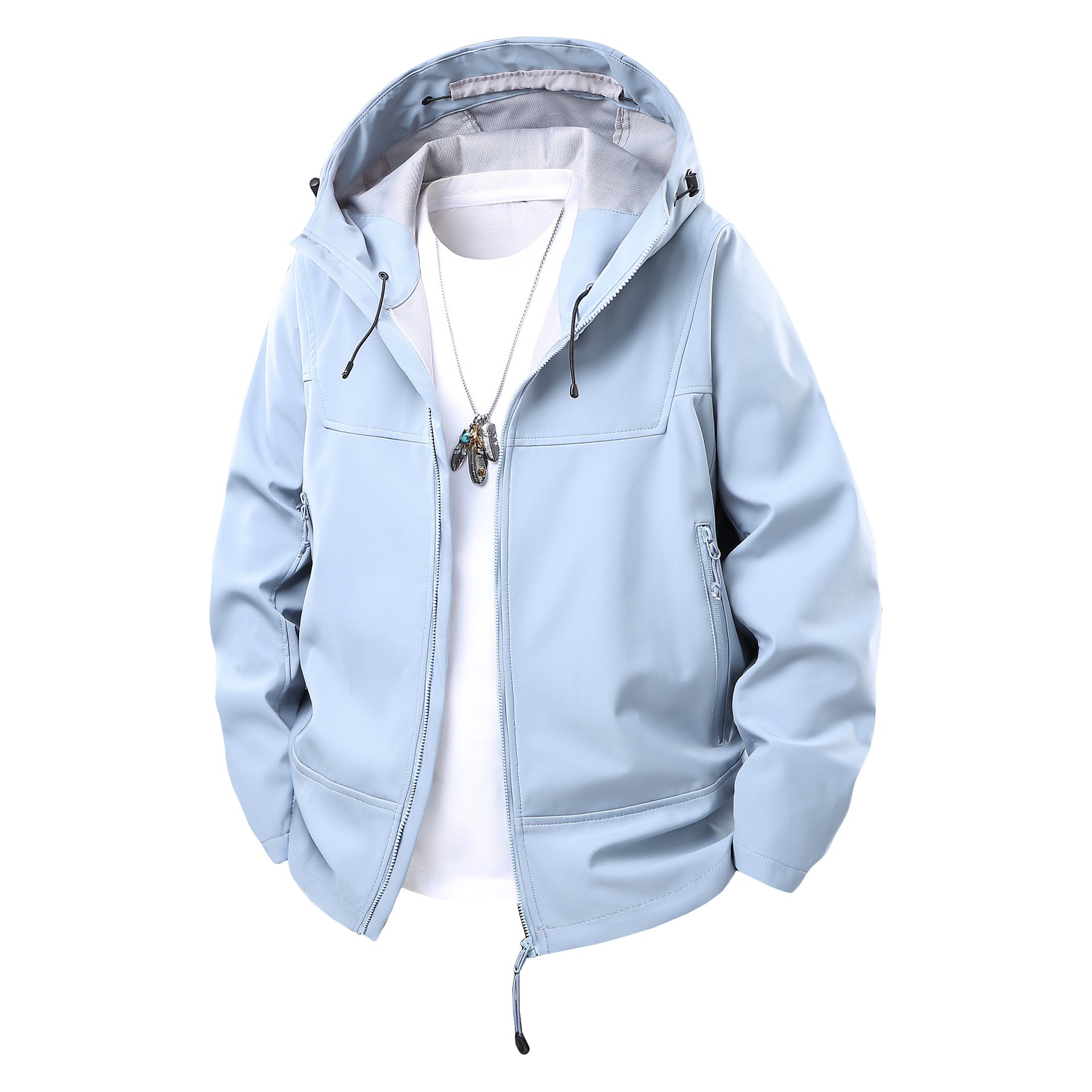 Ladies Softshell Hoodie Jacket with Concealed Two-Way Zipper Chichicherry
