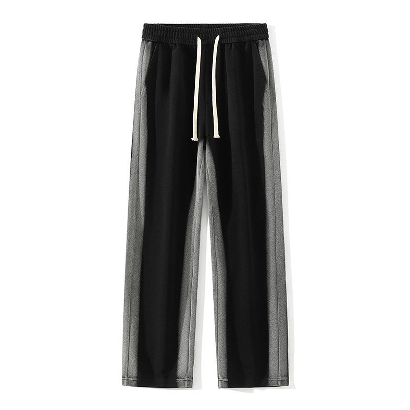 Men's loose training pants with contrasting side panels and drawstring Chichicherry