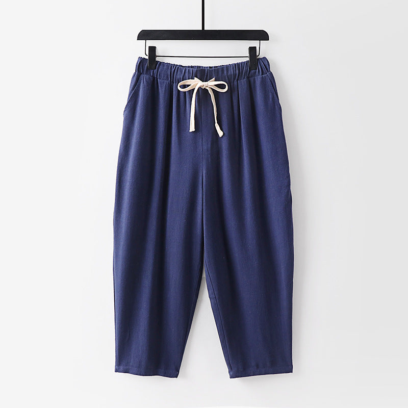 Women Casual Jogging Pants with Drawstring and Wide Leg Chichicherry