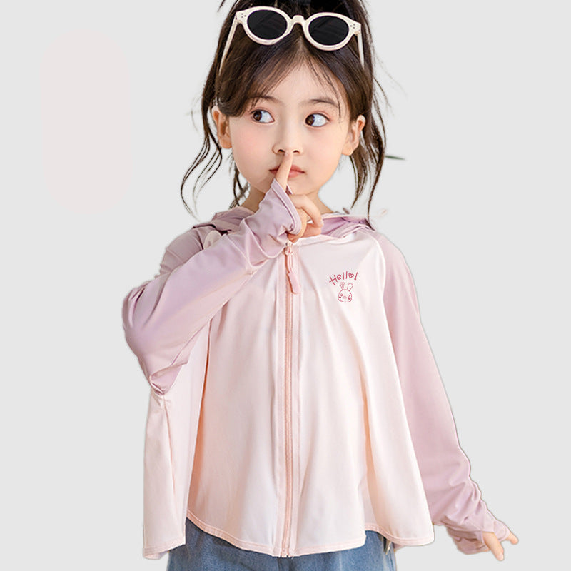 Children's UV protection jacket with hood and breathable properties Chichicherry