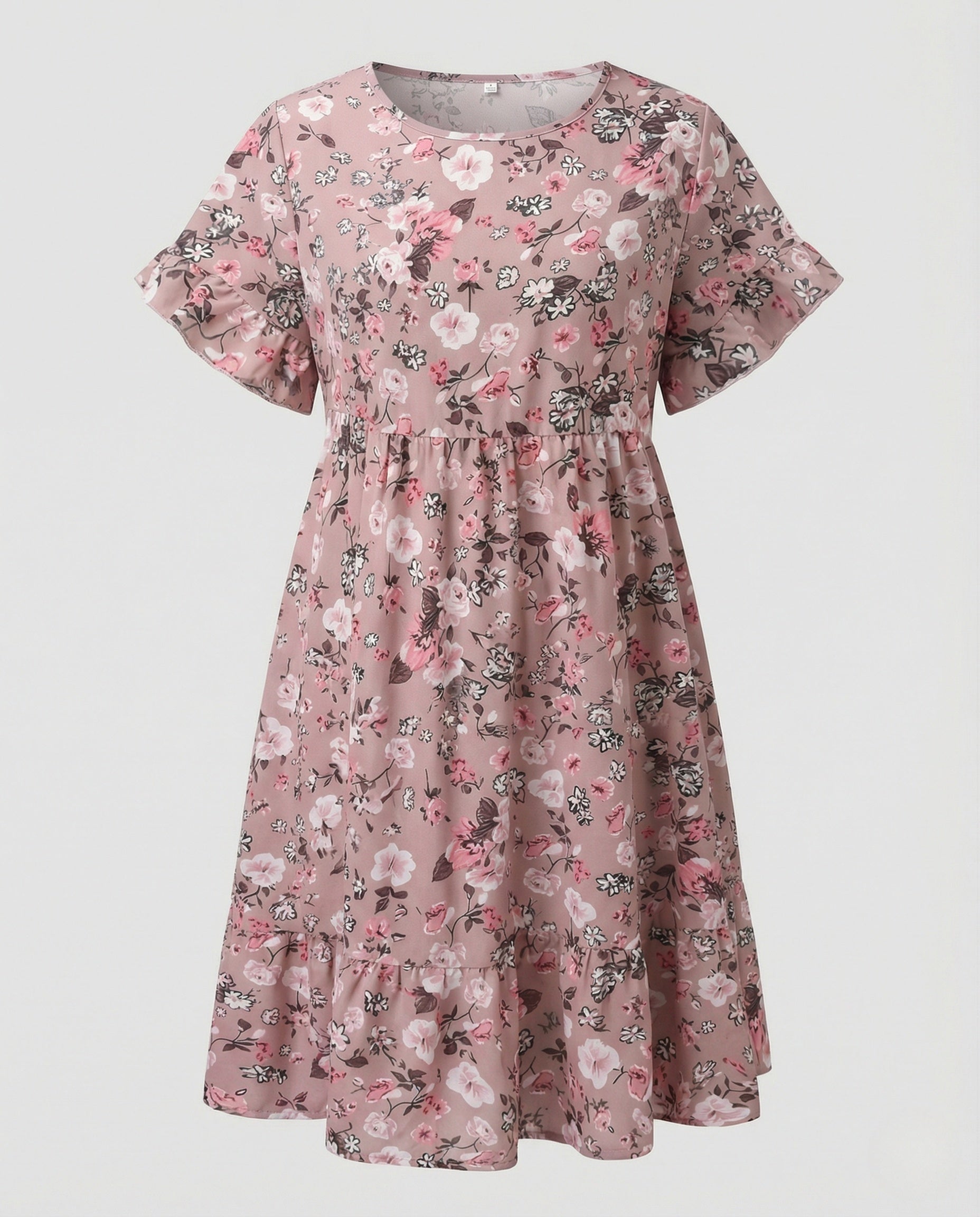 Women's summer dress floral with ruffle