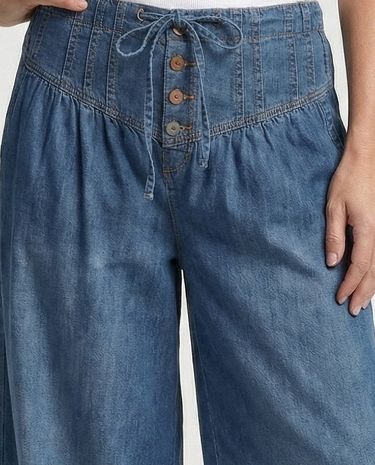 Jeans Culotte Women High Waist
