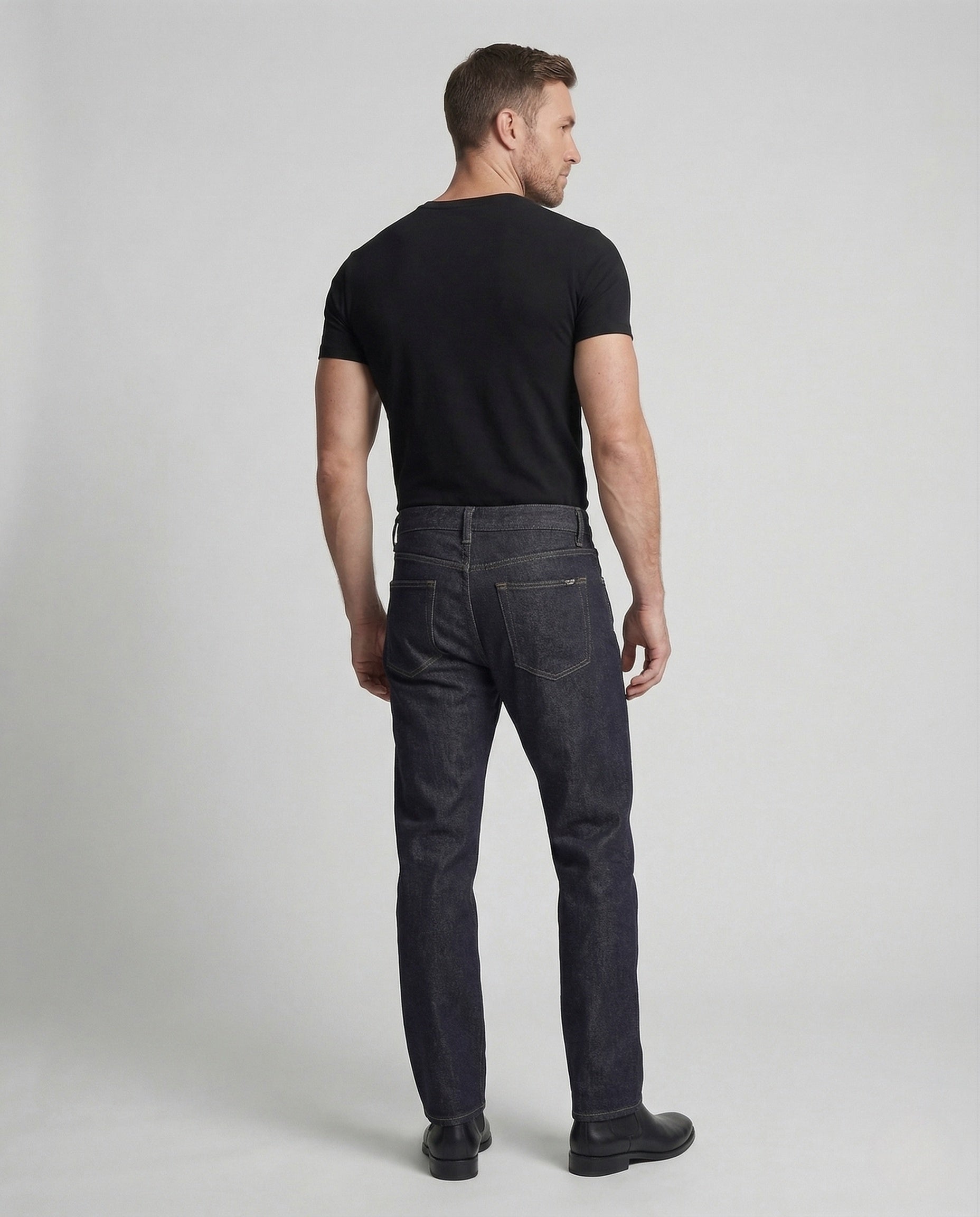 Men's Relax Jeans High Waist made of Raw Denim