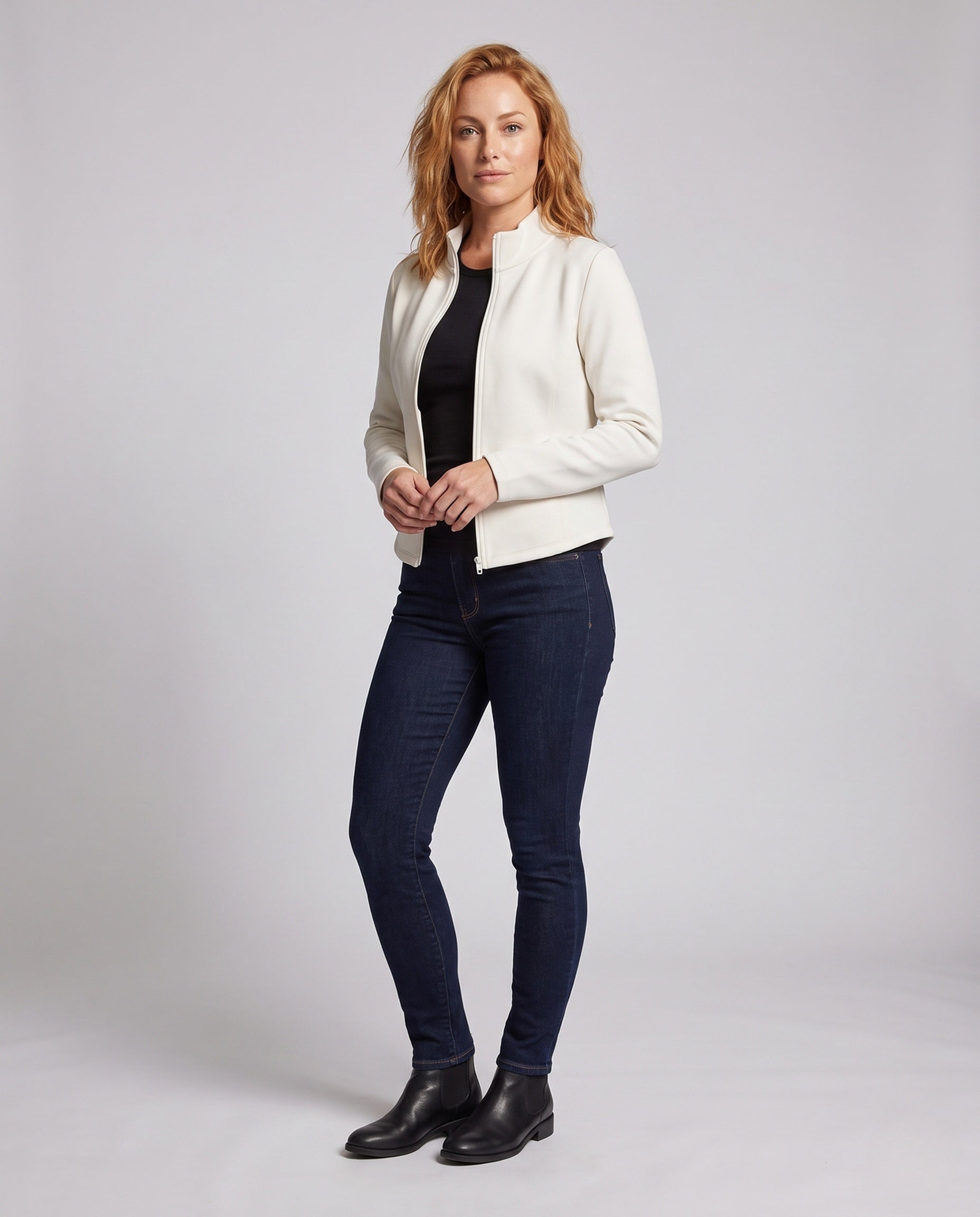 Women's Stylish Fleece Jacket with Poppy Cut Chichicherry