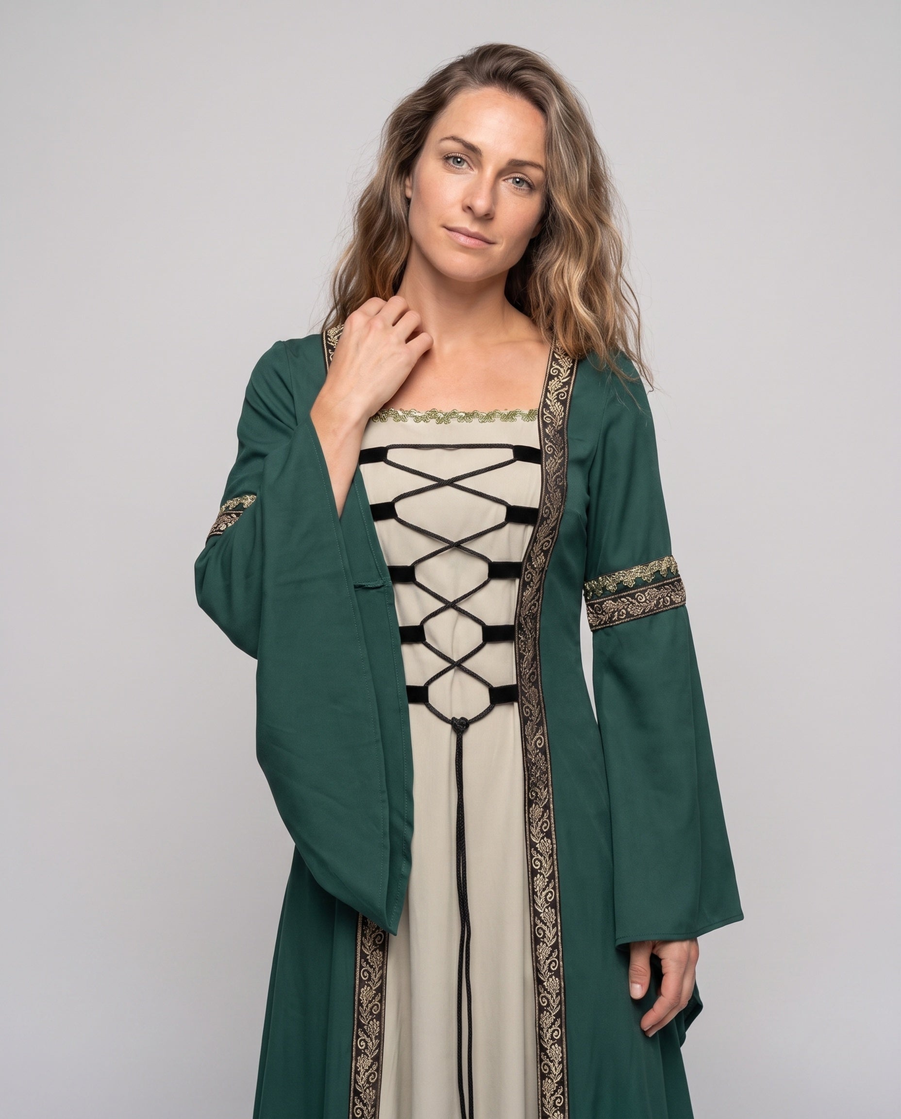 Women's historic fairy tale dress with elegant lacing design Chichicherry