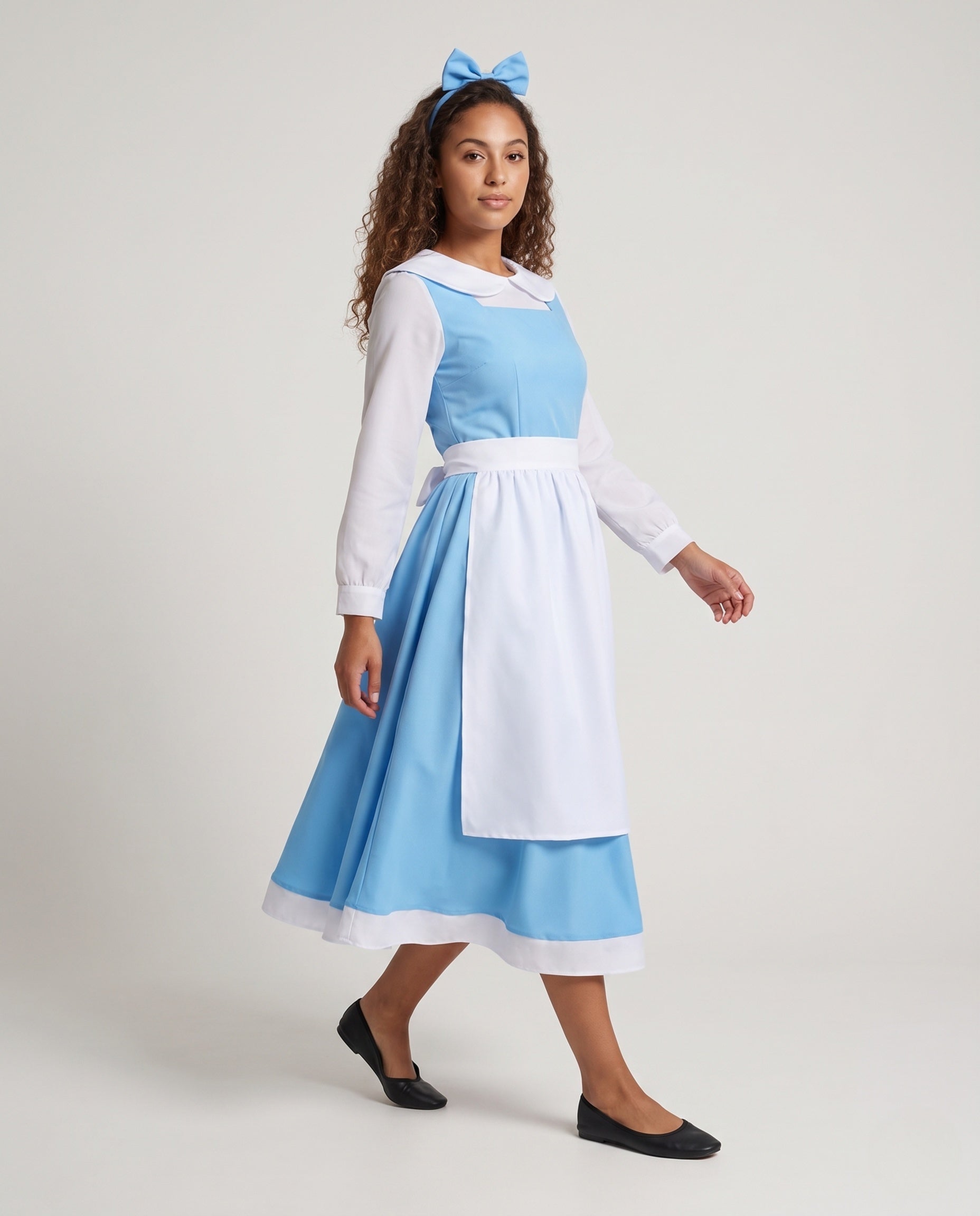 Women Fairy Tale Costume Dress with Classic Design and Ruffle Details Chichicherry