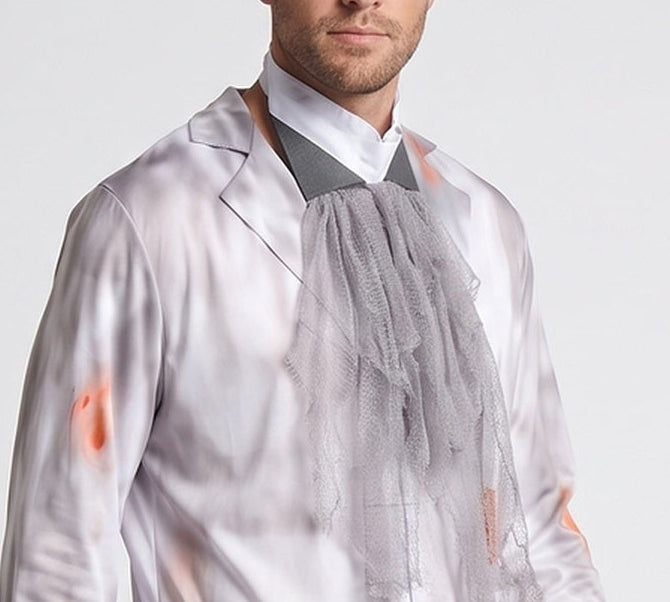 Men's Ghostly Men's Costume with Hat and Elegant Details Chichicherry