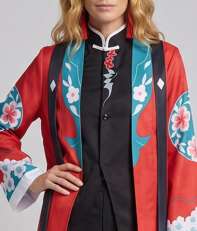 Ladies traditional costume set with elaborate embellishments and matching accessories Chichicherry