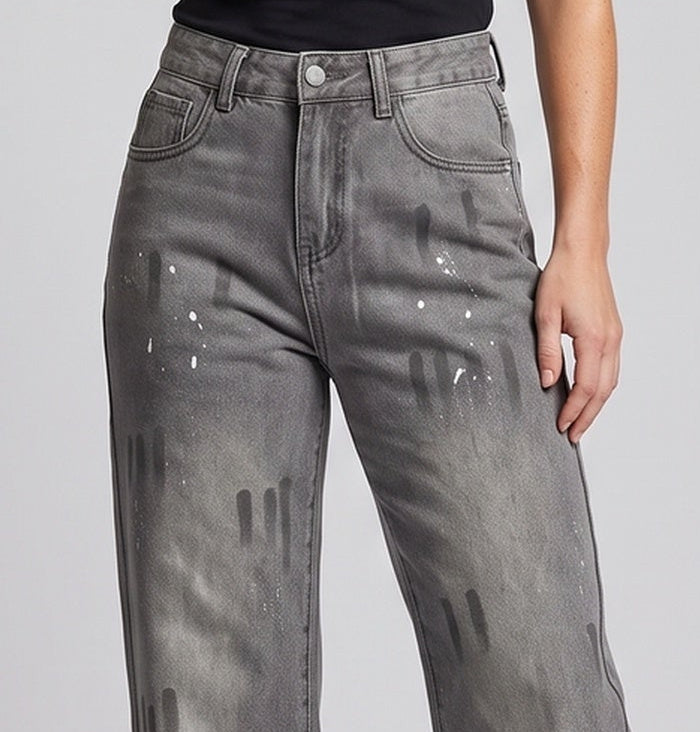 Women Leisure Oversized Jeans Chichicherry