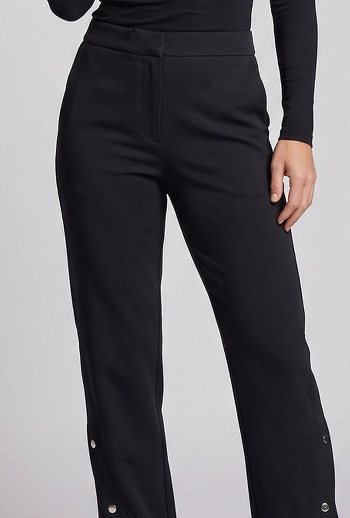 Women's Casual Loose Cargo Pants with Snap Button Chichicherry