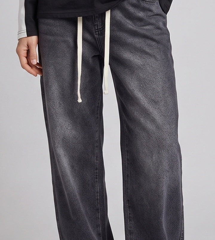 Women Casual Wide Leg Jeans Chichicherry