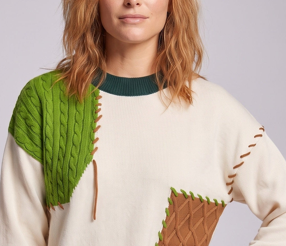 Women Oversized Knit Sweater Chichicherry