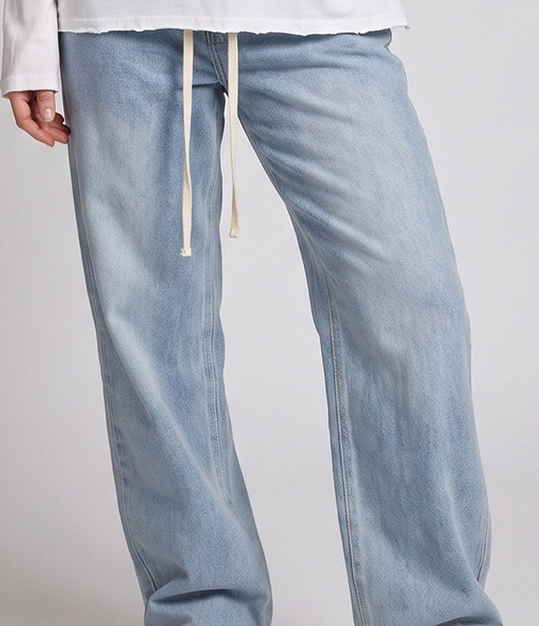 Women's Loose-Fit Denim Pants Chichicherry