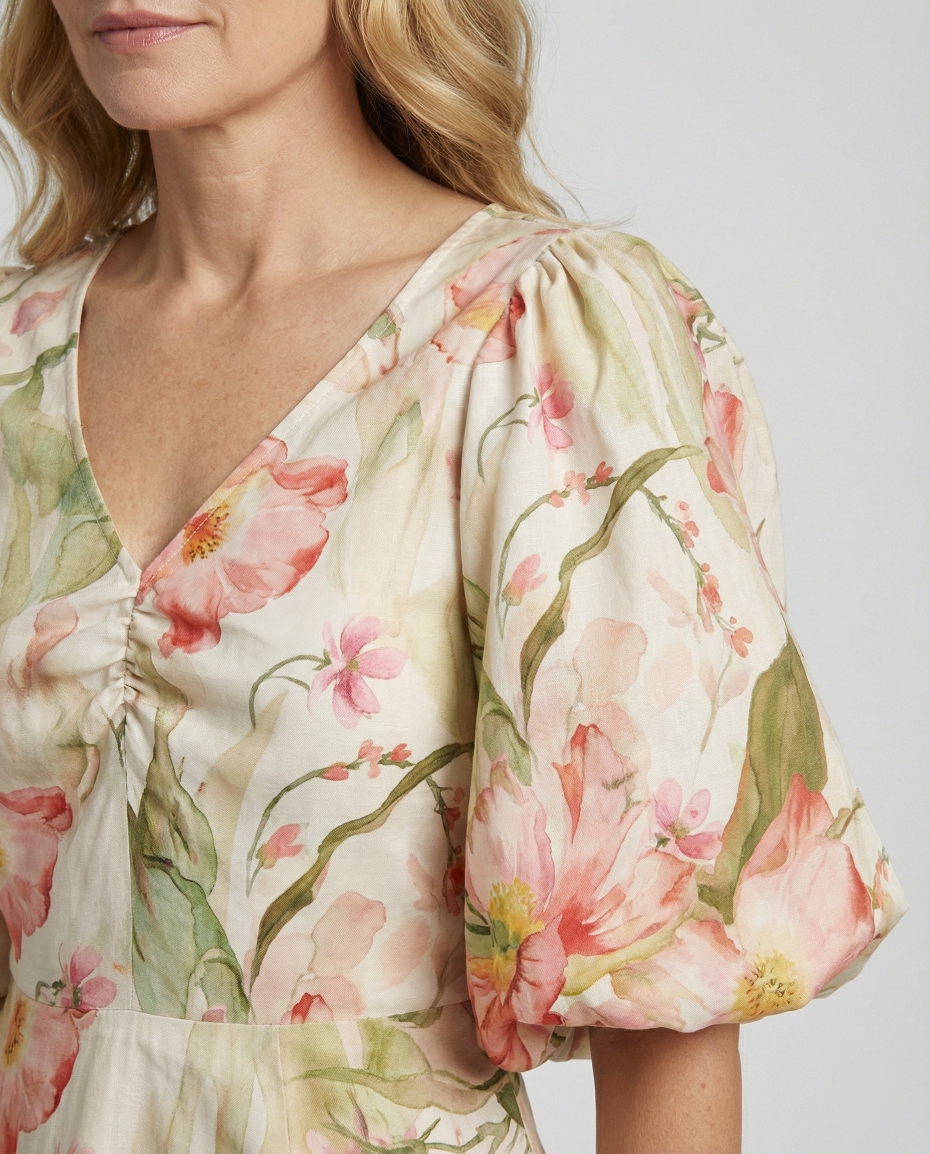 Women's Summer Dress A-Line with Kimono Sleeves