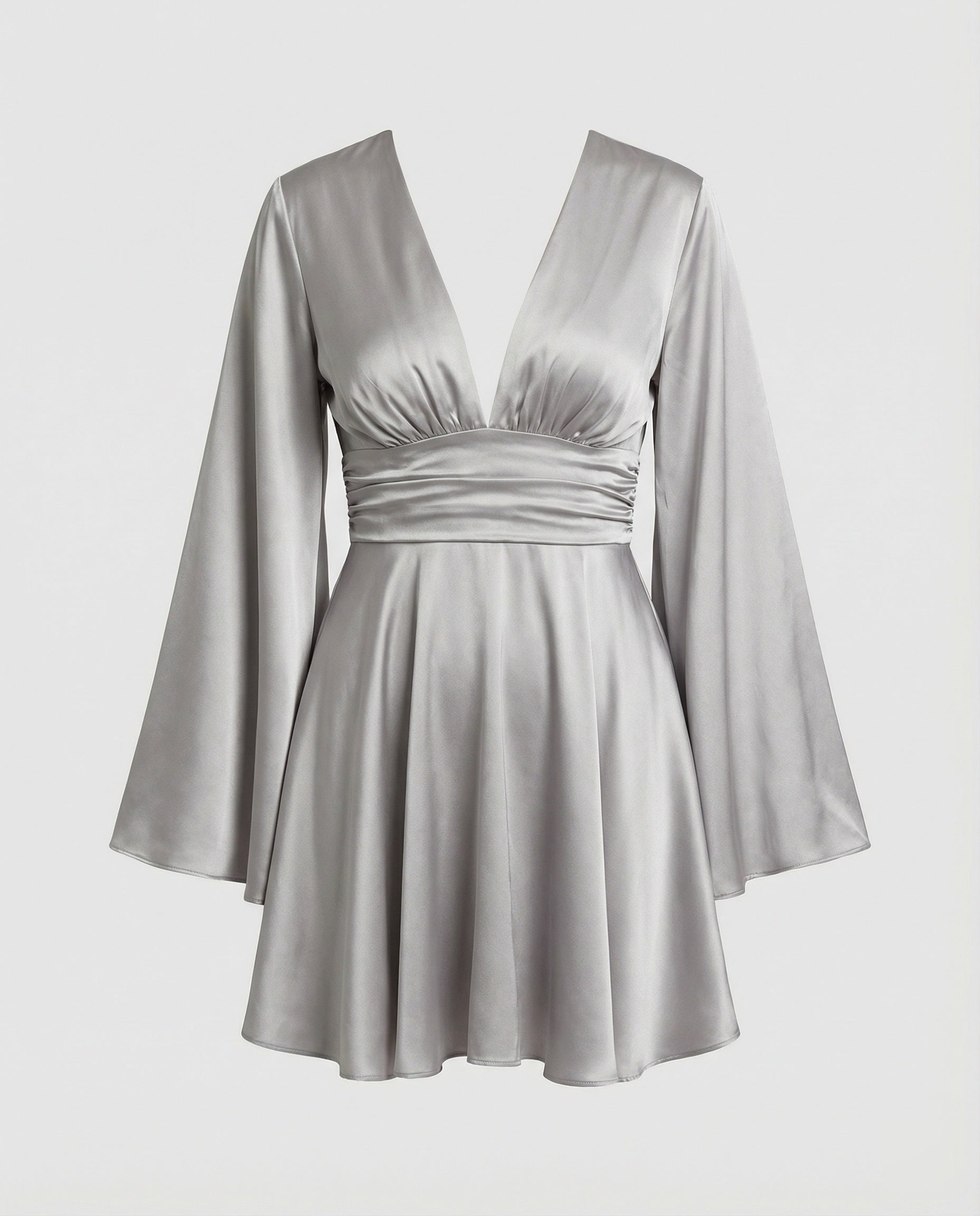 Women Mini Dress A-Line V-Neck