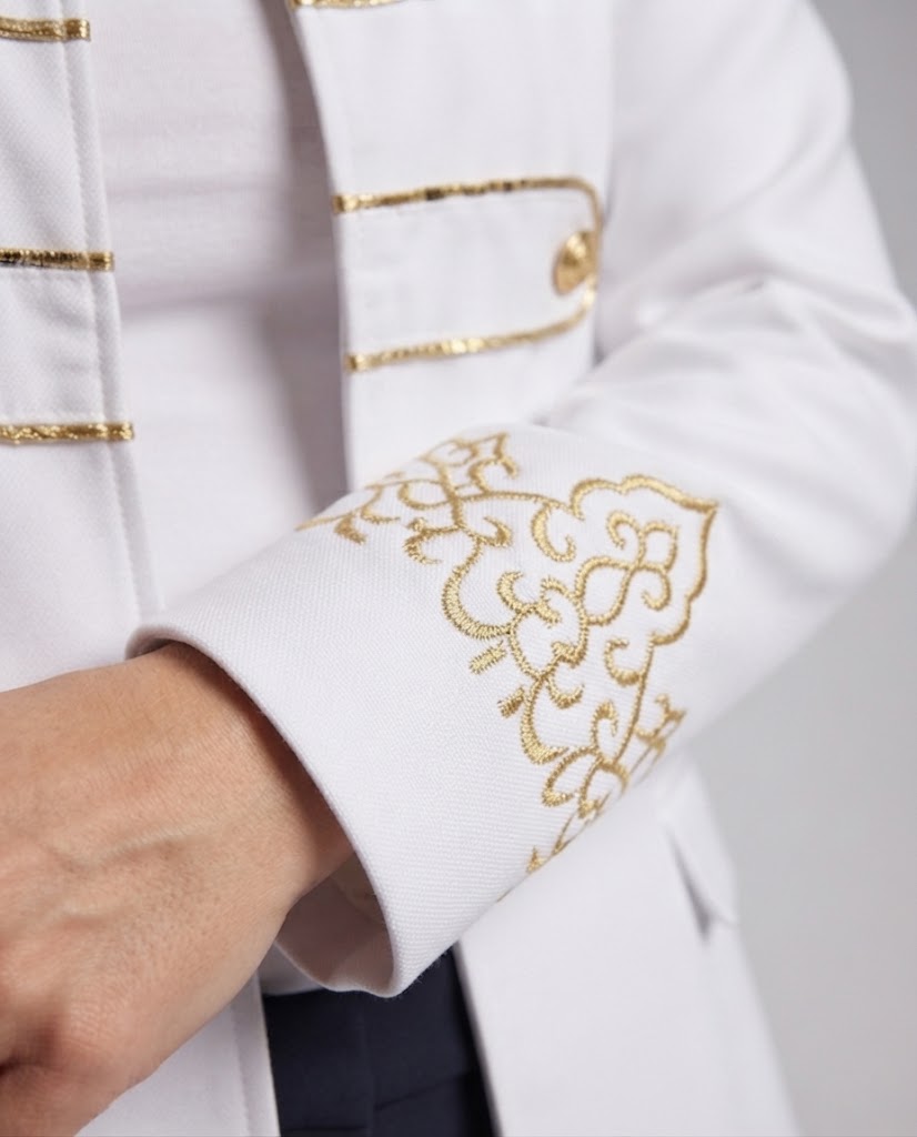 Women’s historical military coat with golden accents Chichicherry