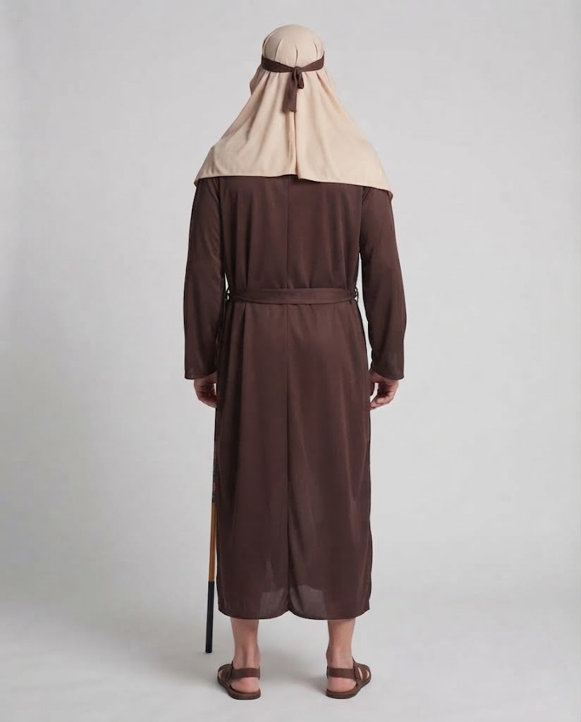 Men's traditional biblical garment with detailed Chichicherry cloak Chichicherry