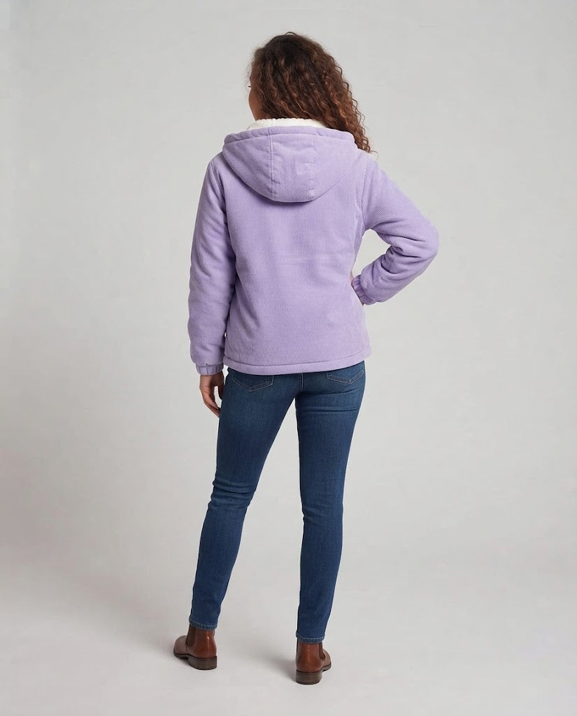 Women's Fleece Jacket with Hood Chichicherry