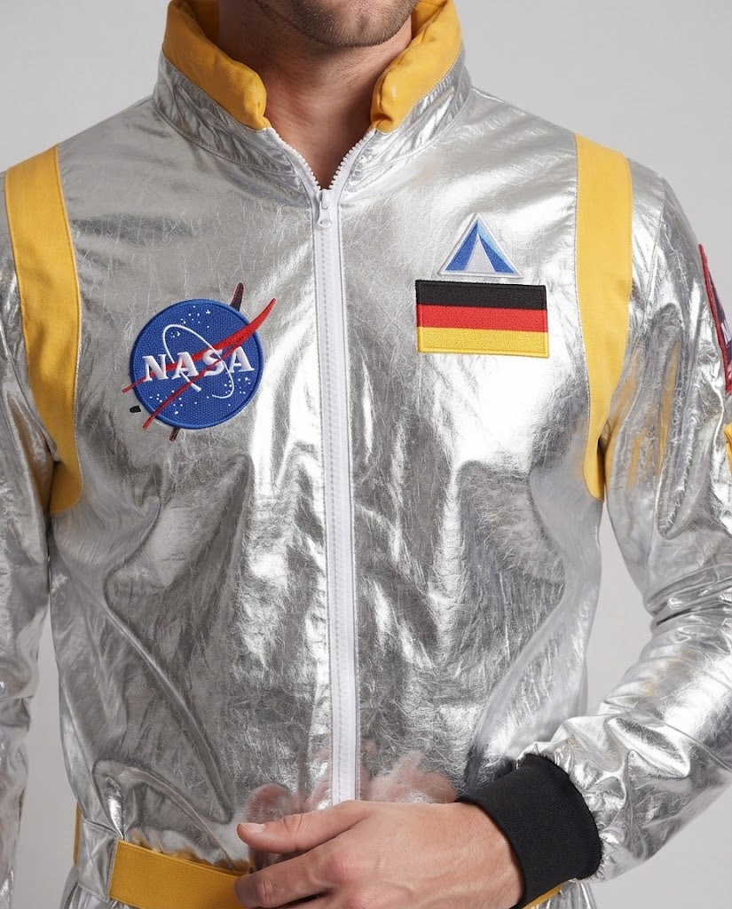 Men's futuristic space suit with reflective surface Chichicherry