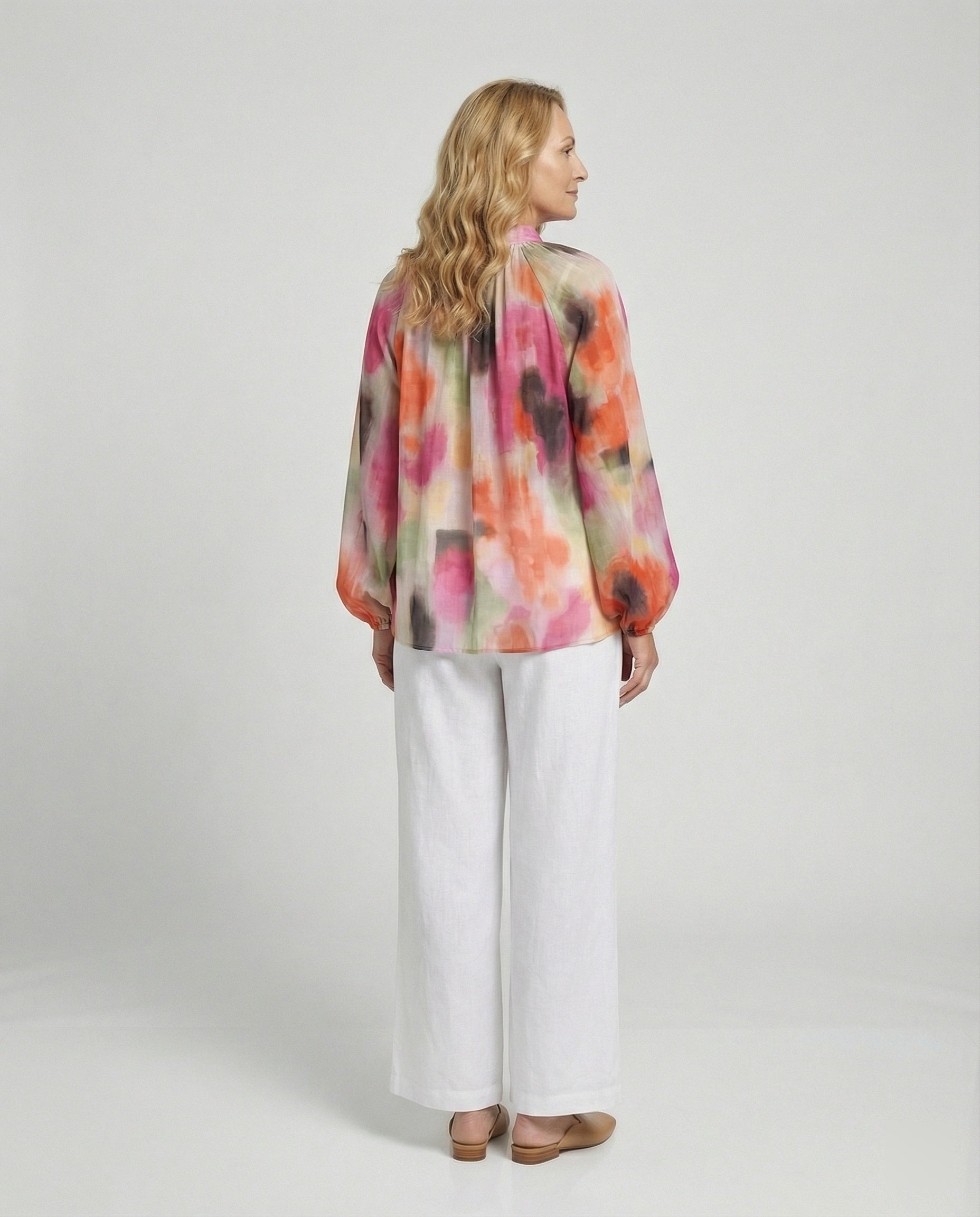 Women Chiffon Blouse Top Elegant