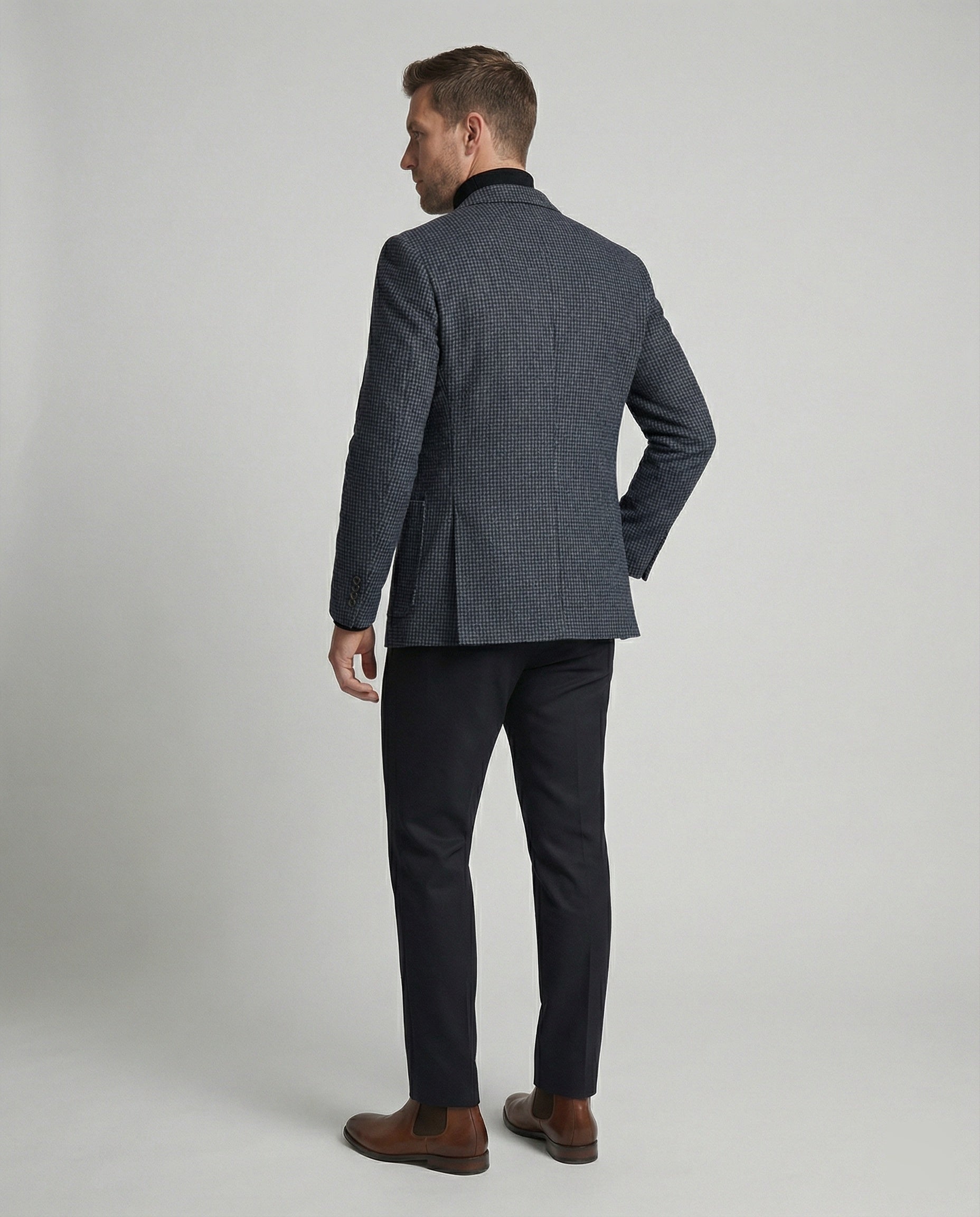 Men's Blazer Houndstooth Two Button