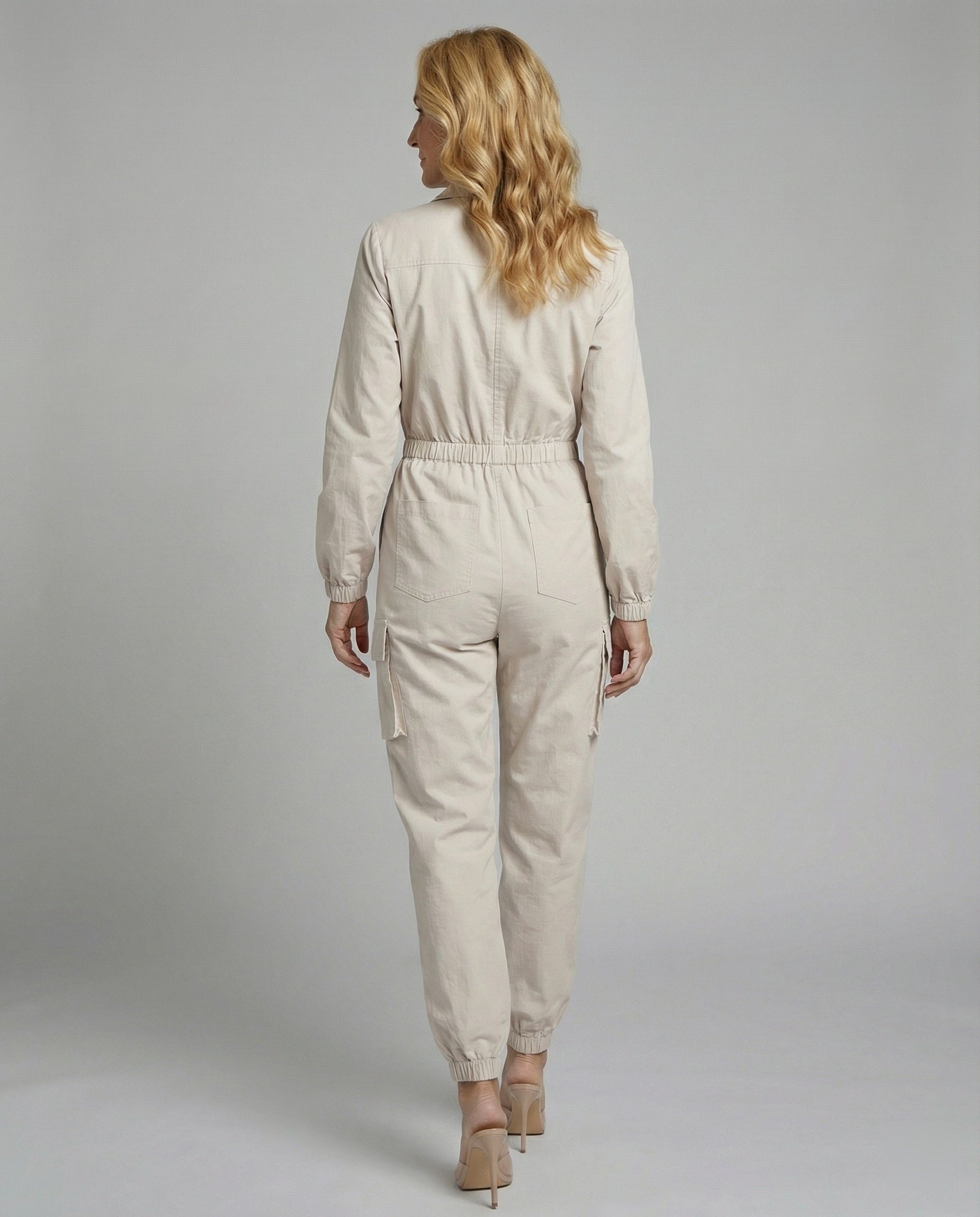 Women's Jumpsuit Elegant with Cargo Pockets