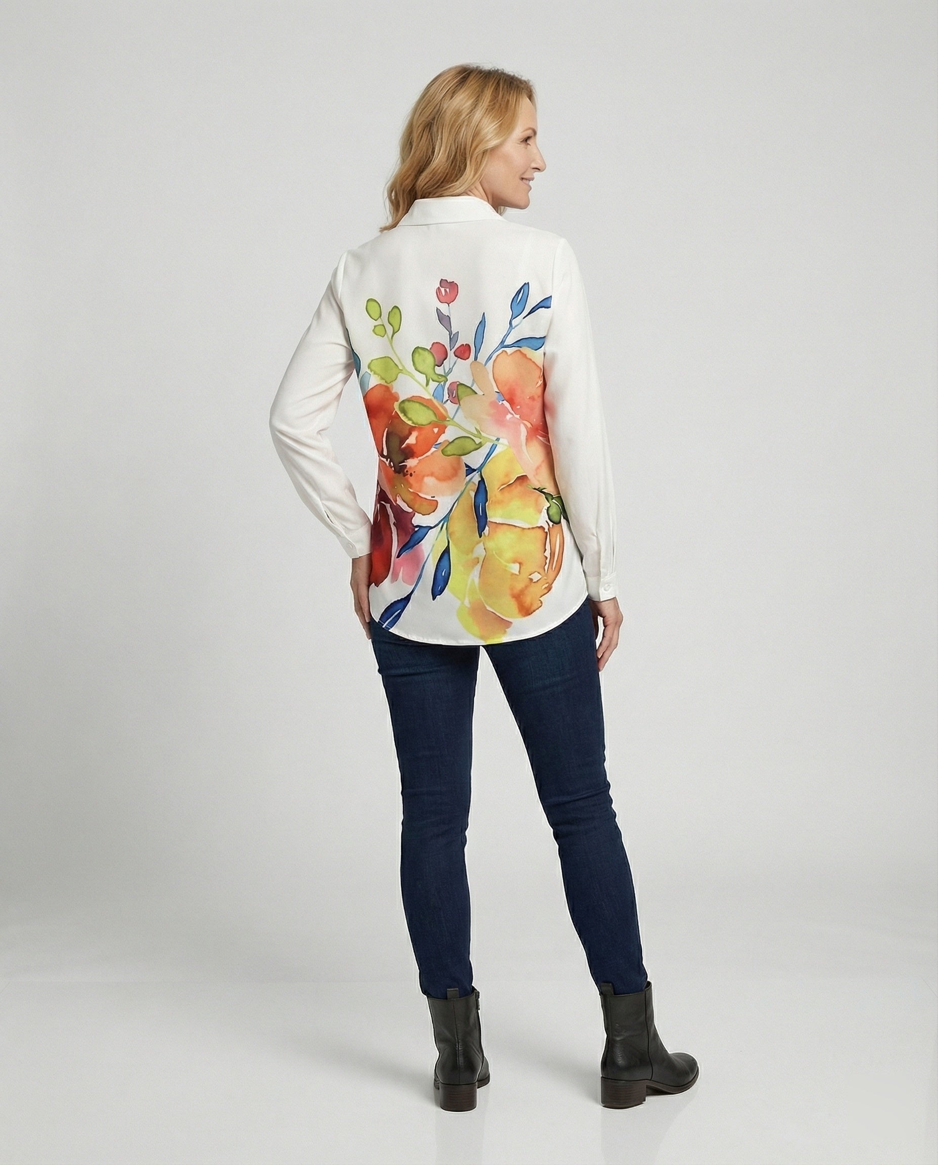 Ladies blouse loose floral