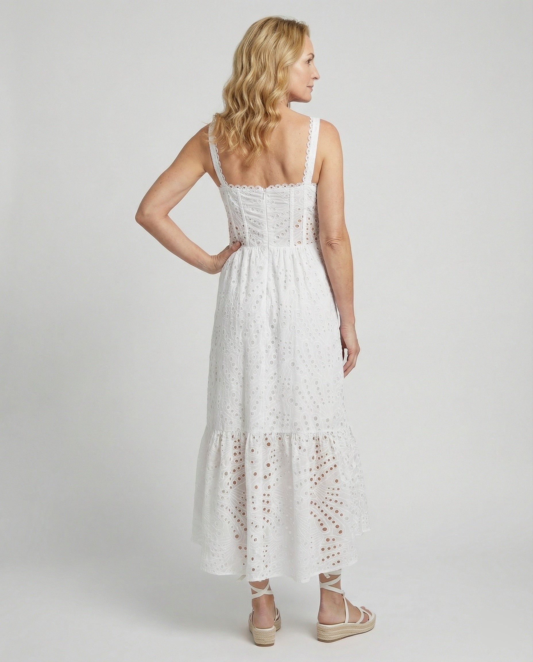 Women’s Maxi Dress Paisley with Ruffles
