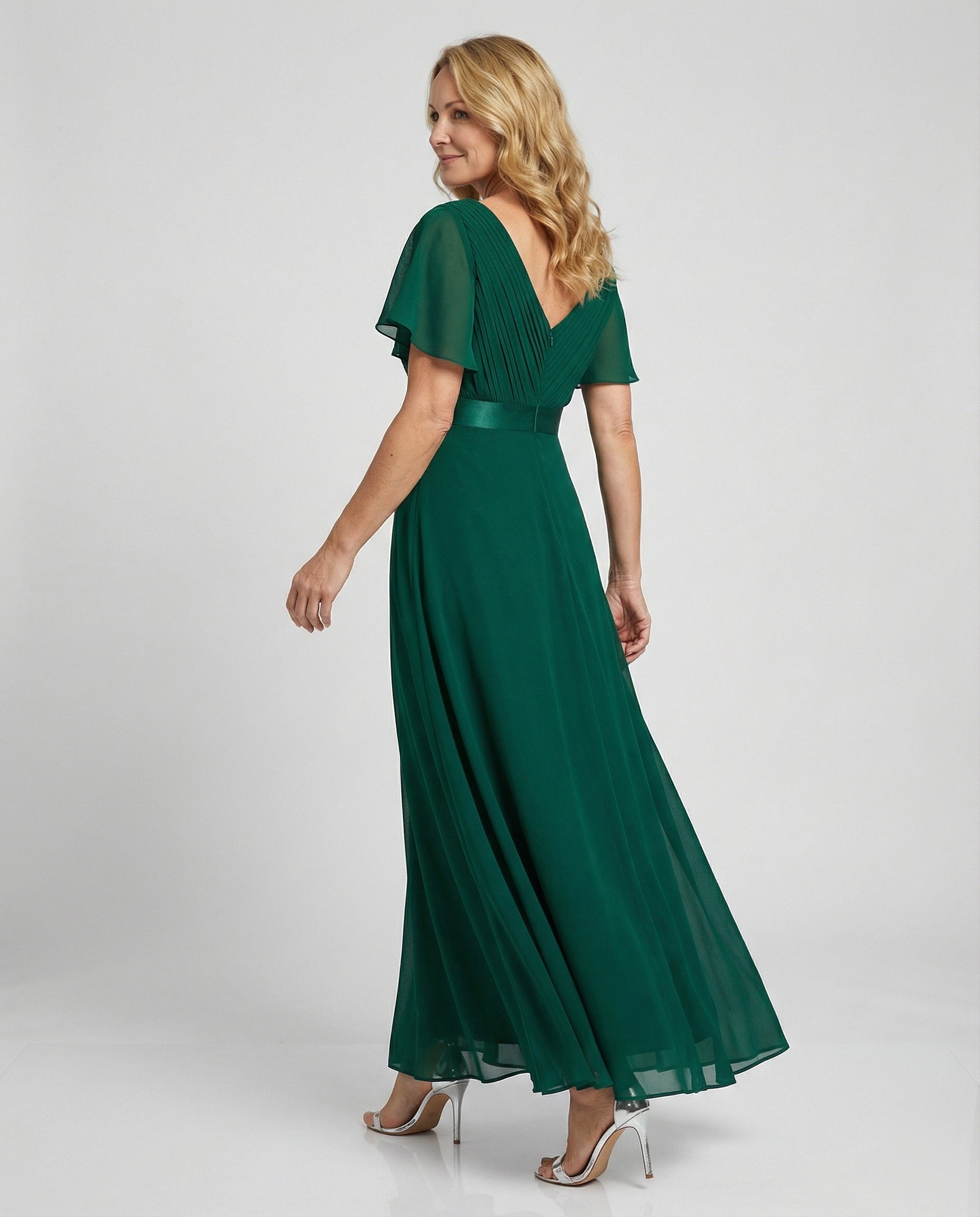 Ladies Evening Dress Long Chiffon Elegant