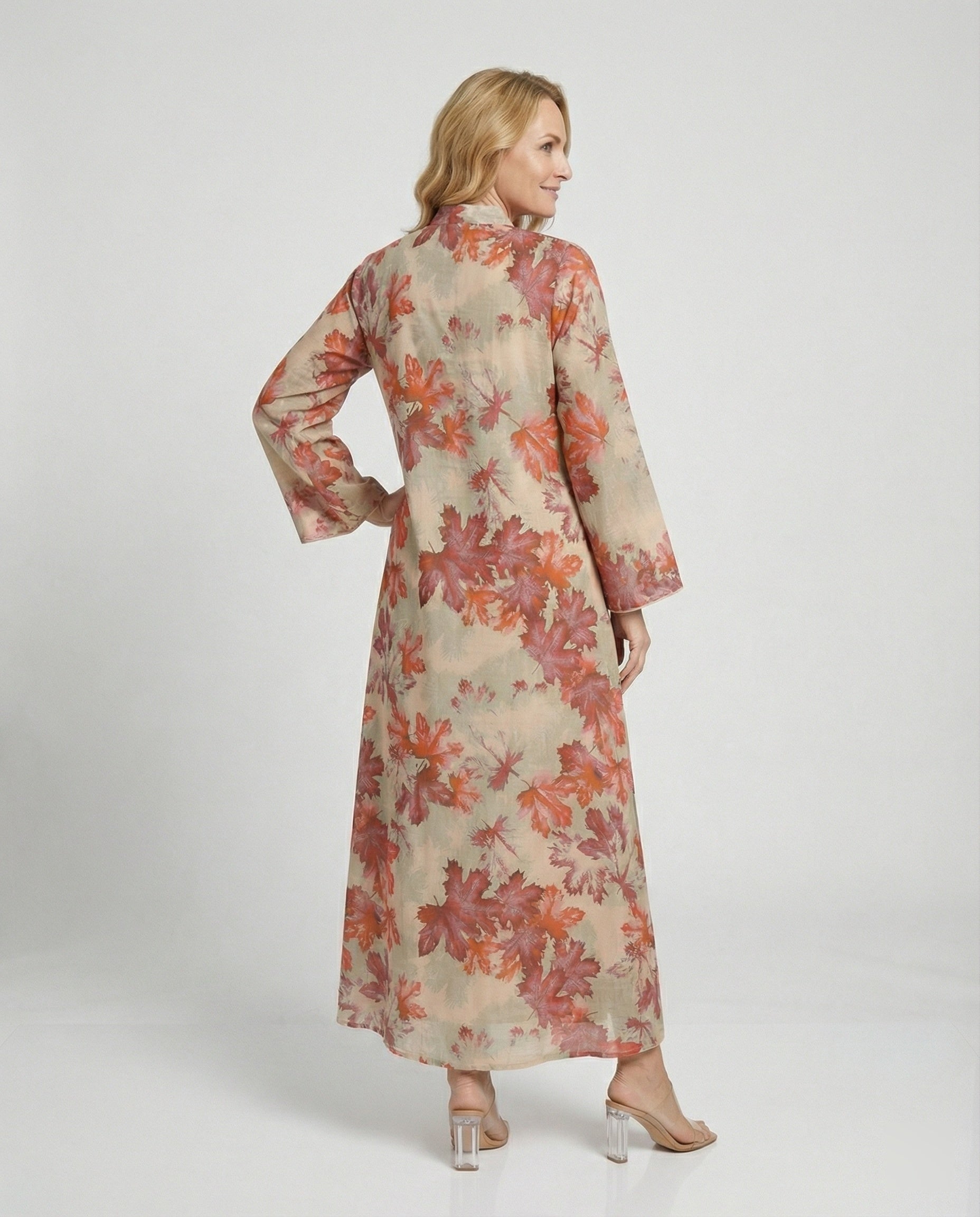 Maxi dress women kimono style