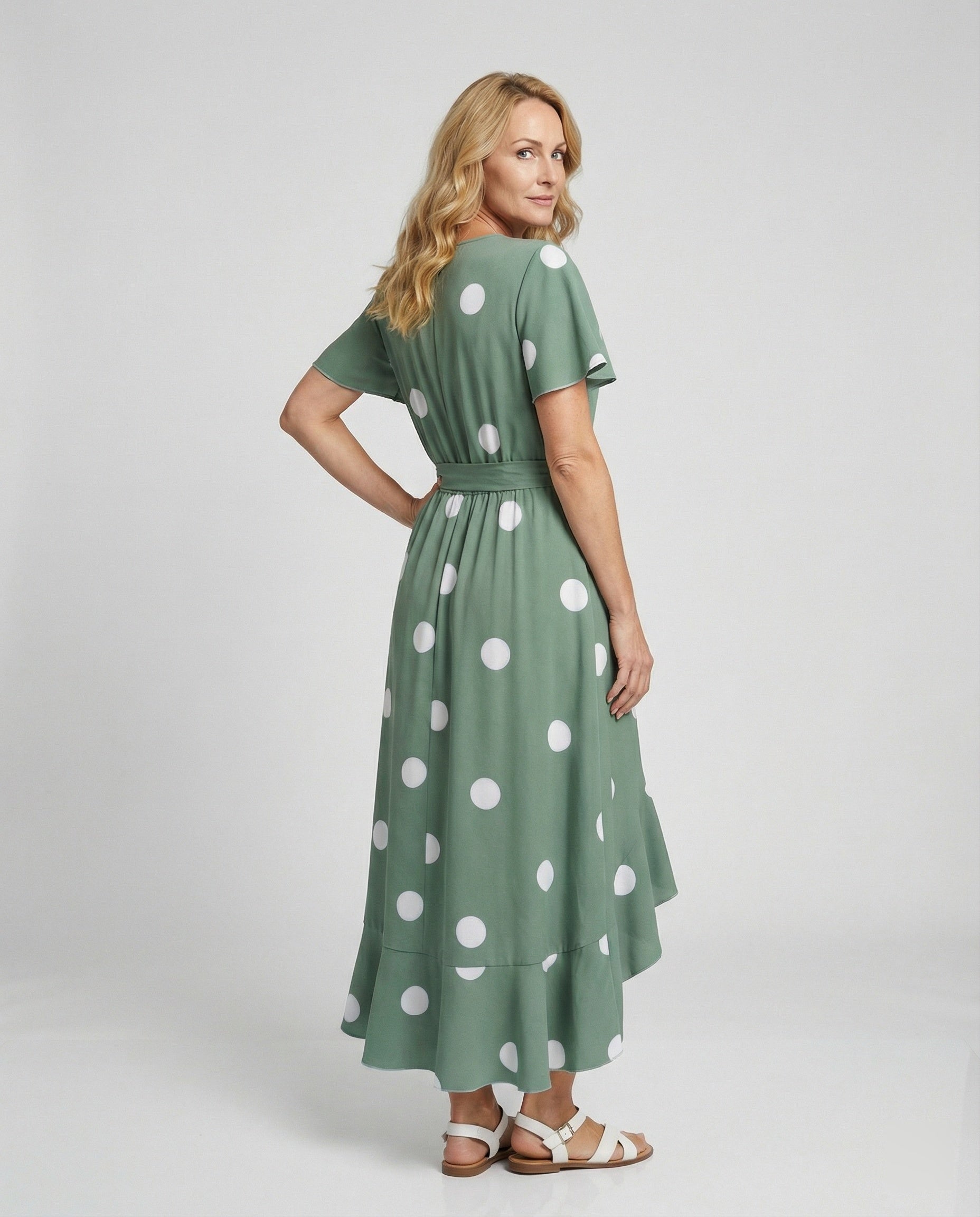 Maxi dress summer women spotted
