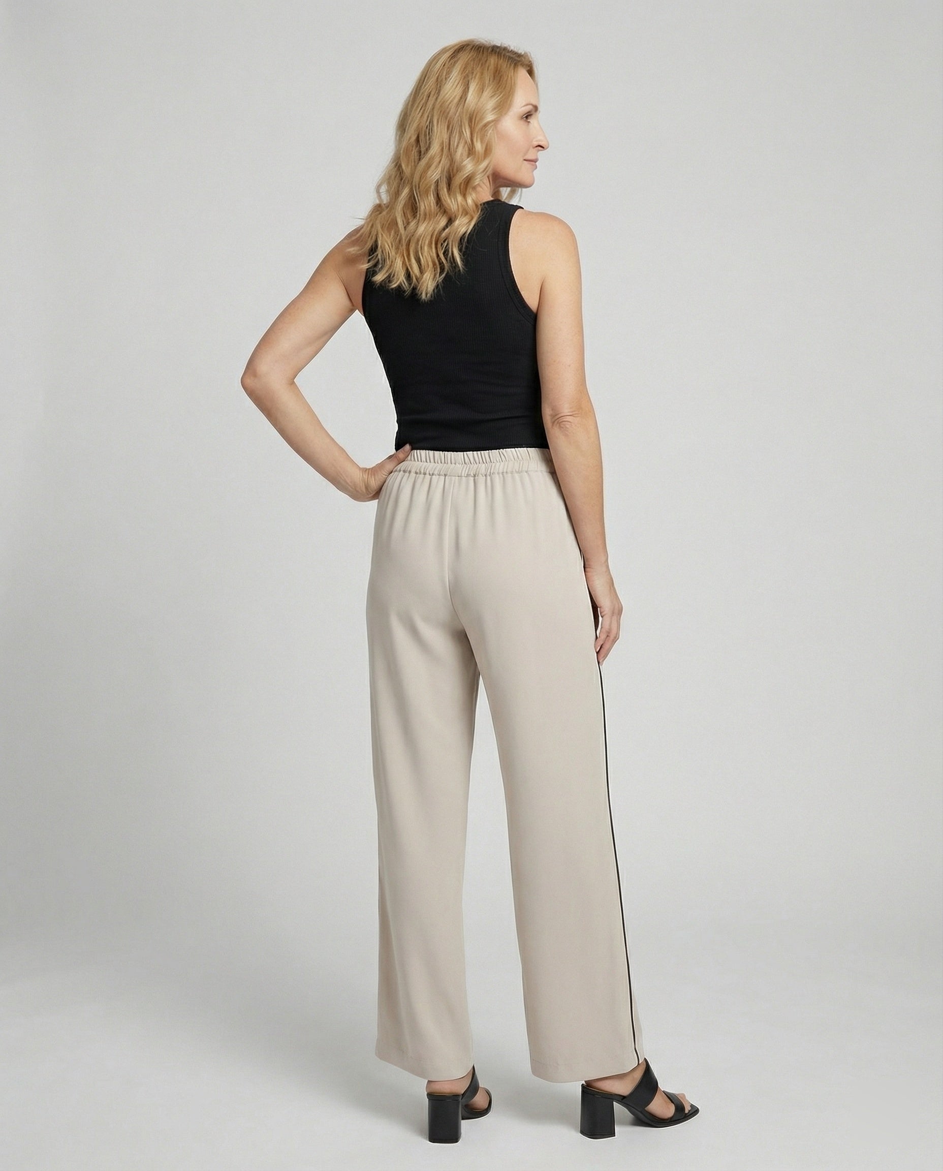 Palazzo Pants Wide With Elastic Waistband Women